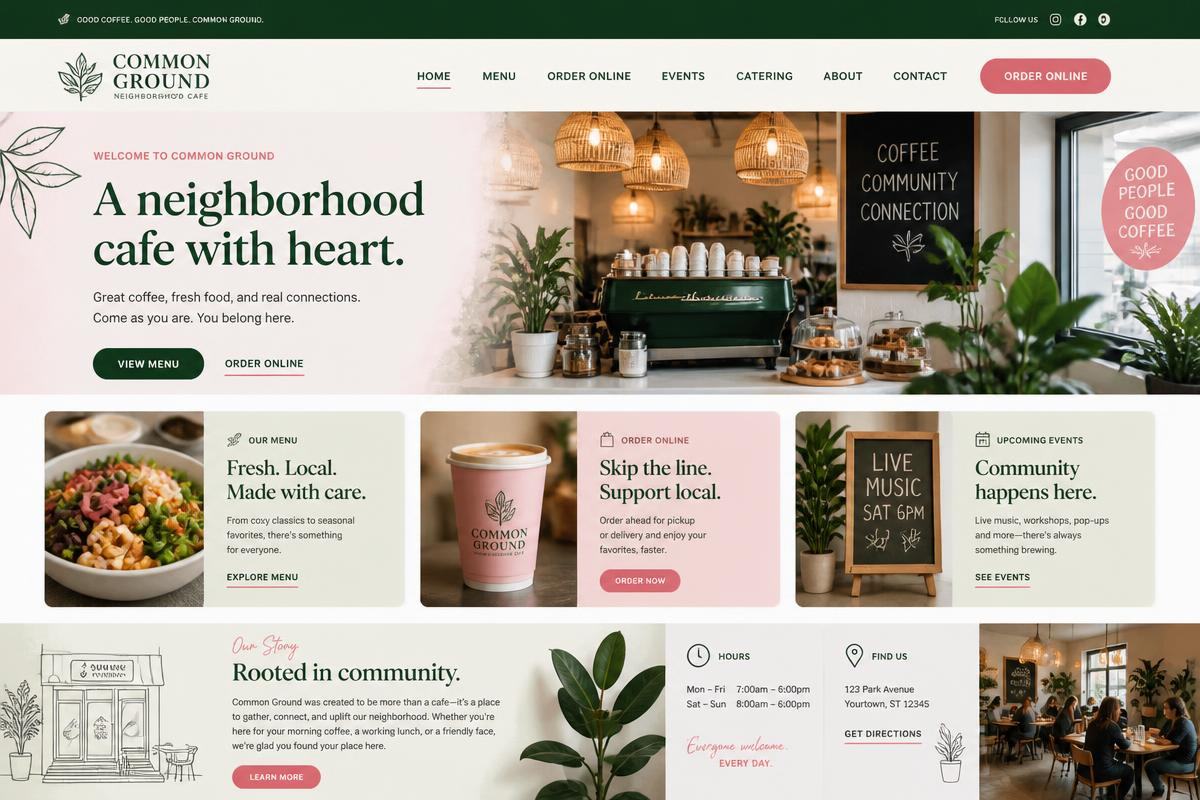 Common Ground website concept