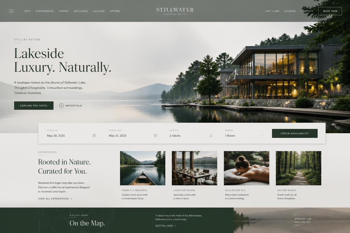 Stillwater website concept